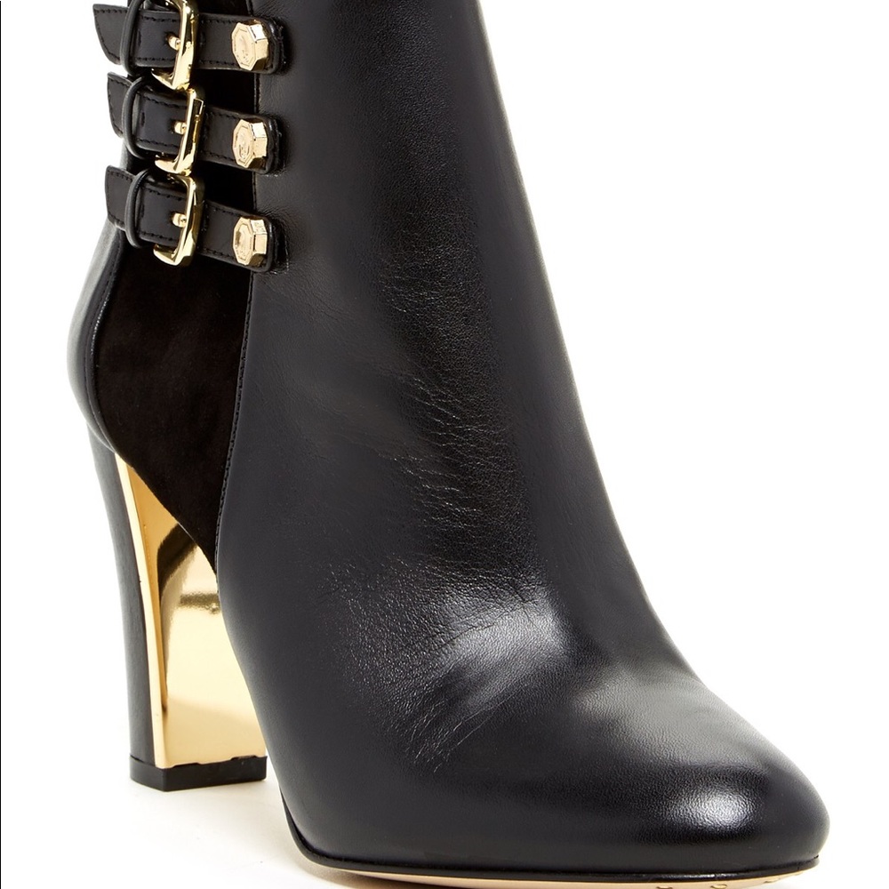Louise et Cie Black and Gold Lo-Albach Booties